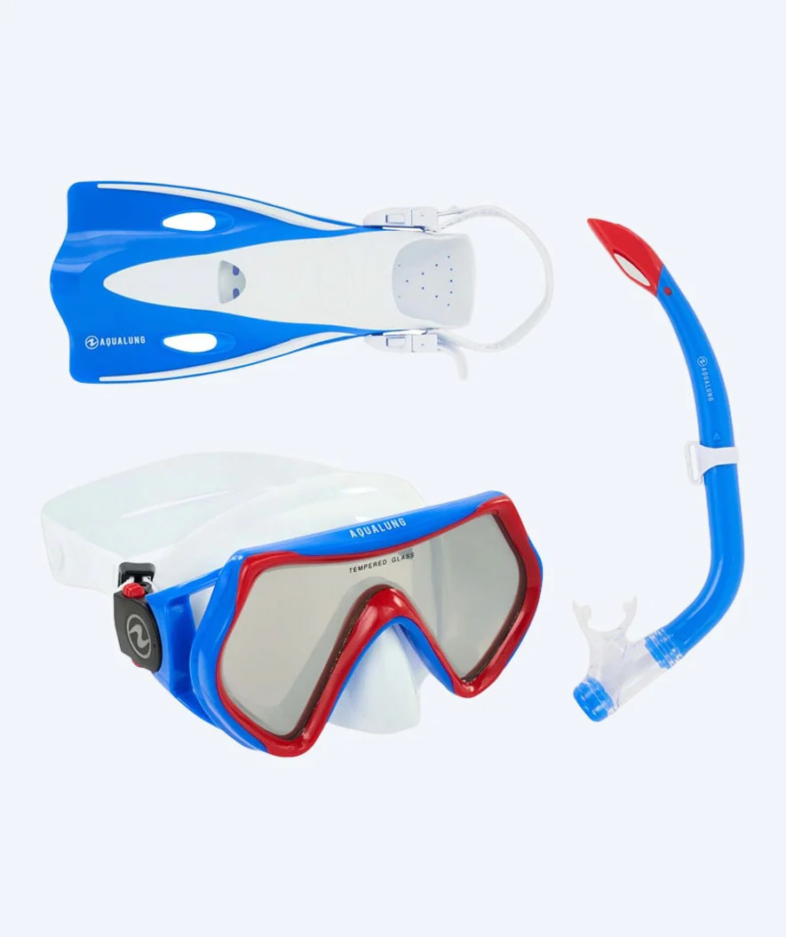 Aqualung Schnorchelset für Kinder - Hero - Weiß/Blau