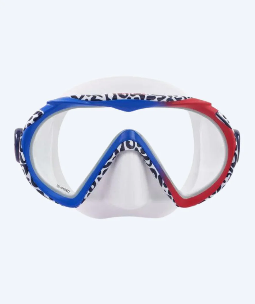 Aqualung Tauchmaske für Erwachsene - Compass - Blau/Rot - Image 3