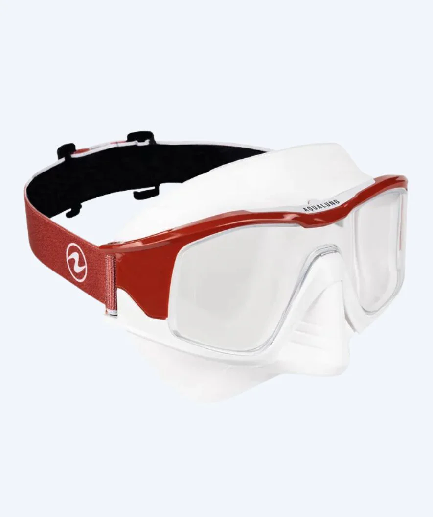 Aqualung Tauchmaske für Erwachsene - Vita - Rot/Weiß