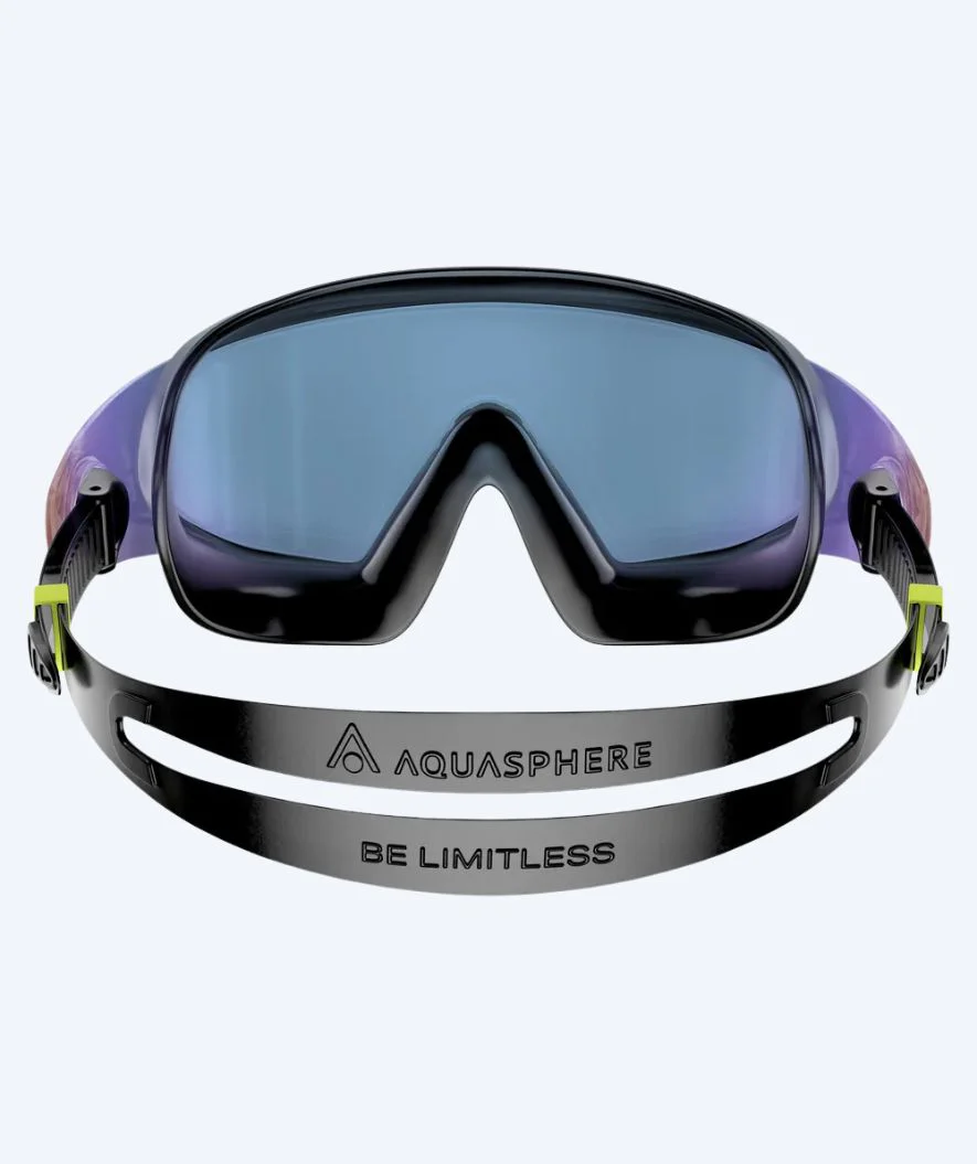 Aquasphere Schwimmmaske - DEFY. Ultra Indigo - Schwarz/Gold (Mirror Scheiben) - Image 2