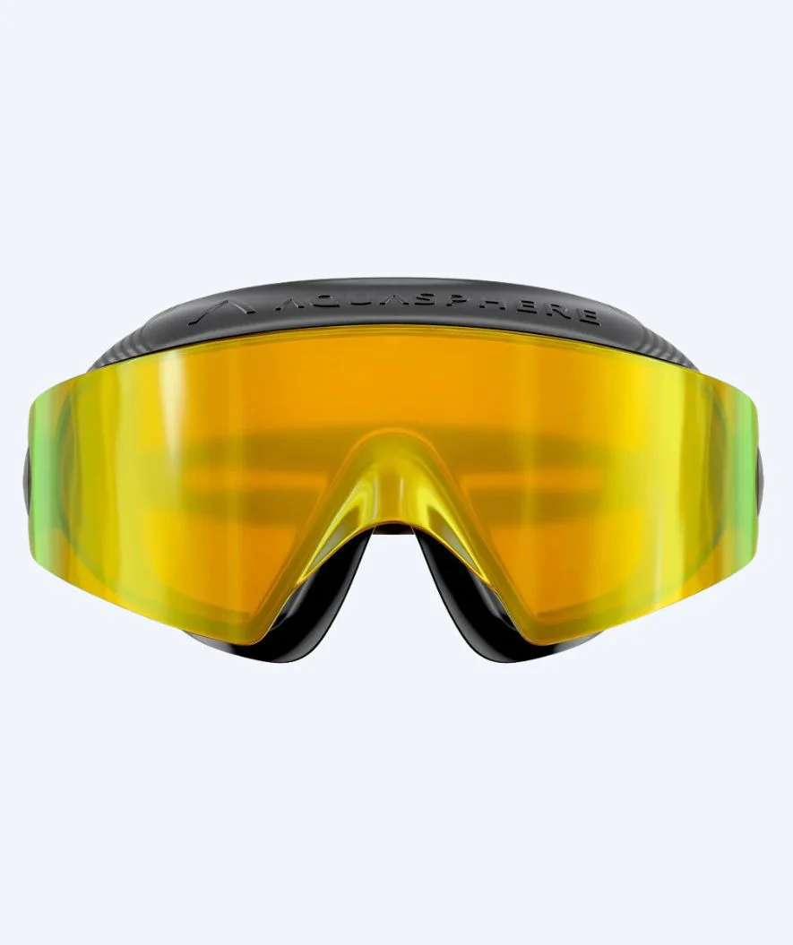 Aquasphere Schwimmmaske - DEFY. Ultra Indigo - Schwarz/Gold (Mirror Scheiben) - Image 4