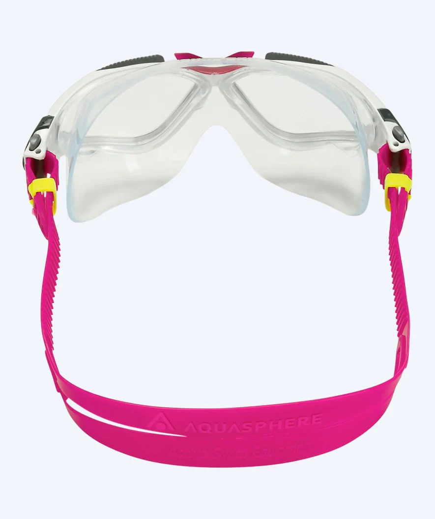 Aquasphere Damen Schwimmmaske - Vista - Weiß/Hellrosa - Image 3