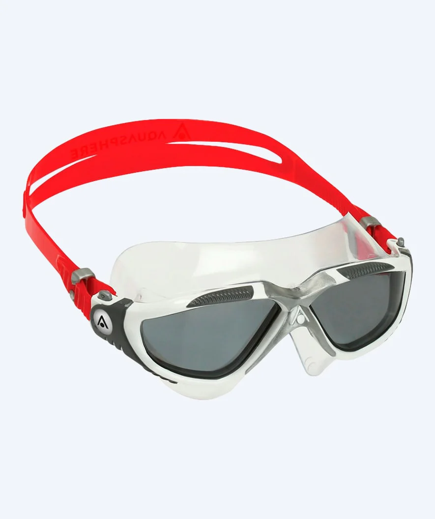 Aquasphere Schwimmmaske - Vista - Weiß/Rot (Smoke Scheiben) - Image 2