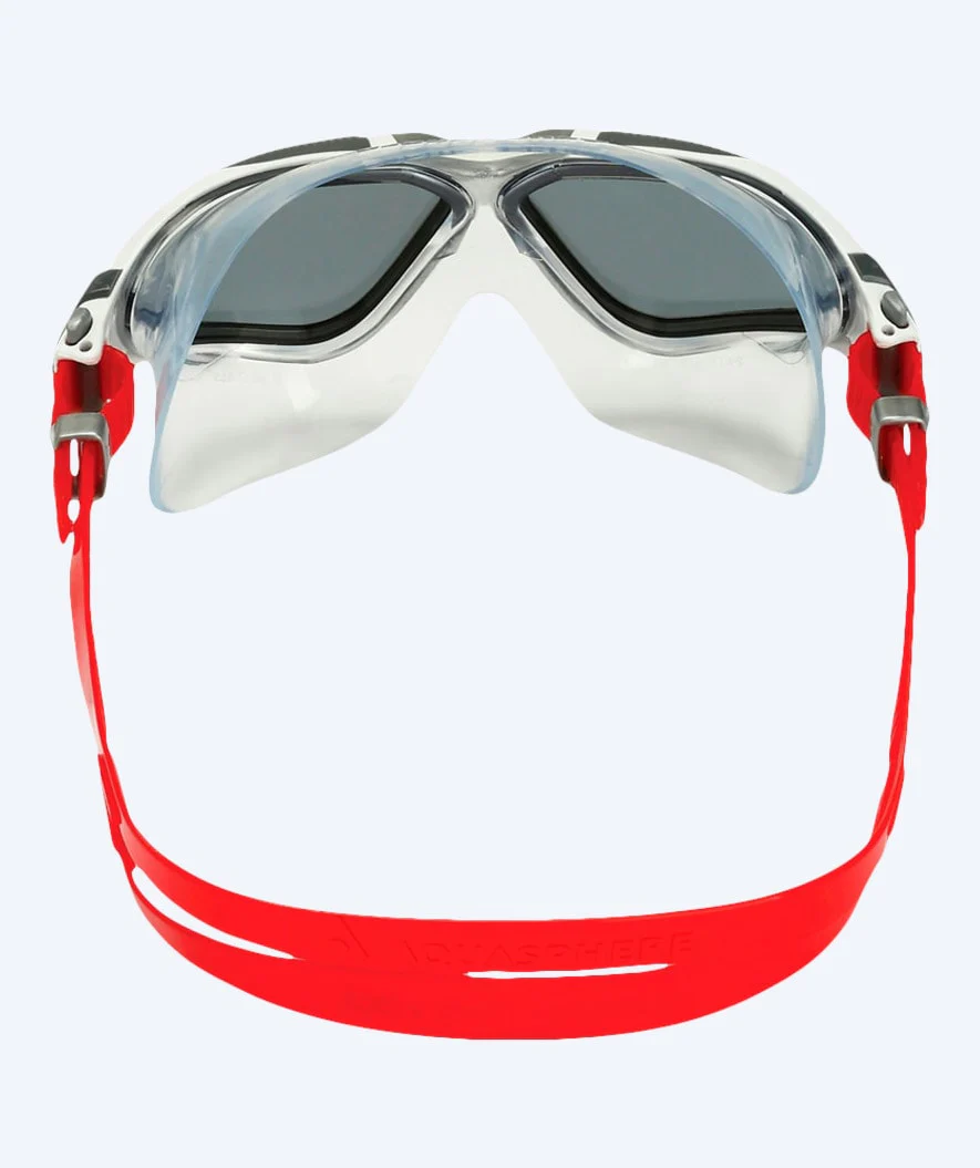 Aquasphere Schwimmmaske - Vista - Weiß/Rot (Smoke Scheiben) - Image 4