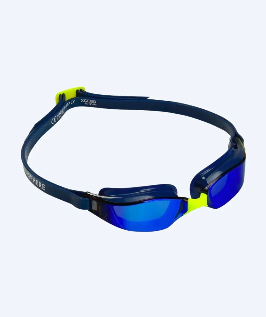 Aquasphere Wettkampf Schwimbrille - Xceed A1 - Donkerblau/Gelb - Image 3