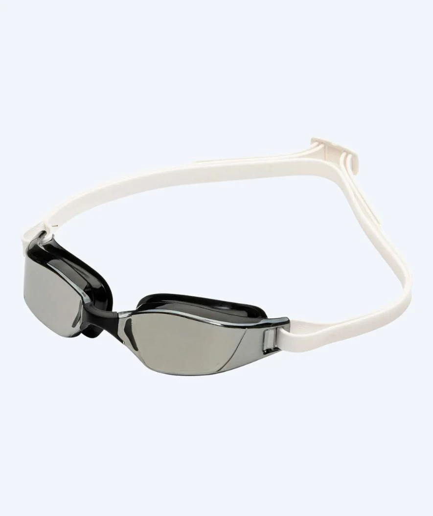 Aquasphere Wettkampf Schwimbrille - Xceed A1 - Weiß/Schwarz (Mirror Scheiben)