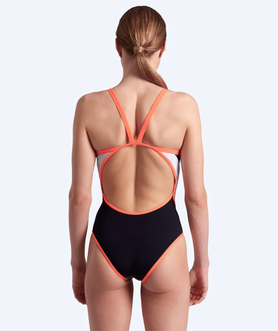 Arena Badeanzug für Damen - Icons Super Fly - Schwarz/Orange - Image 2