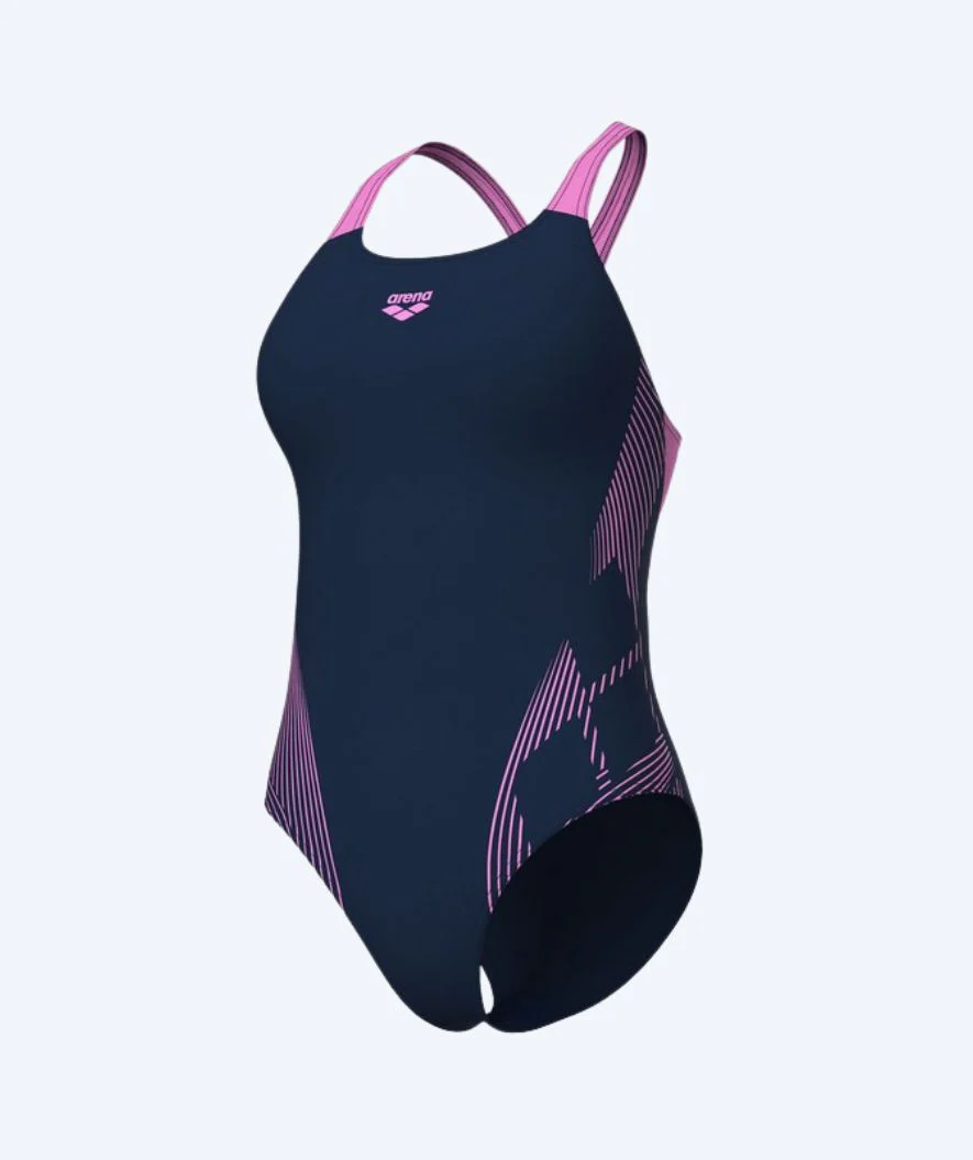 Arena Badeanzug für Damen - Lily - Donkerblau/Rosa - Image 6