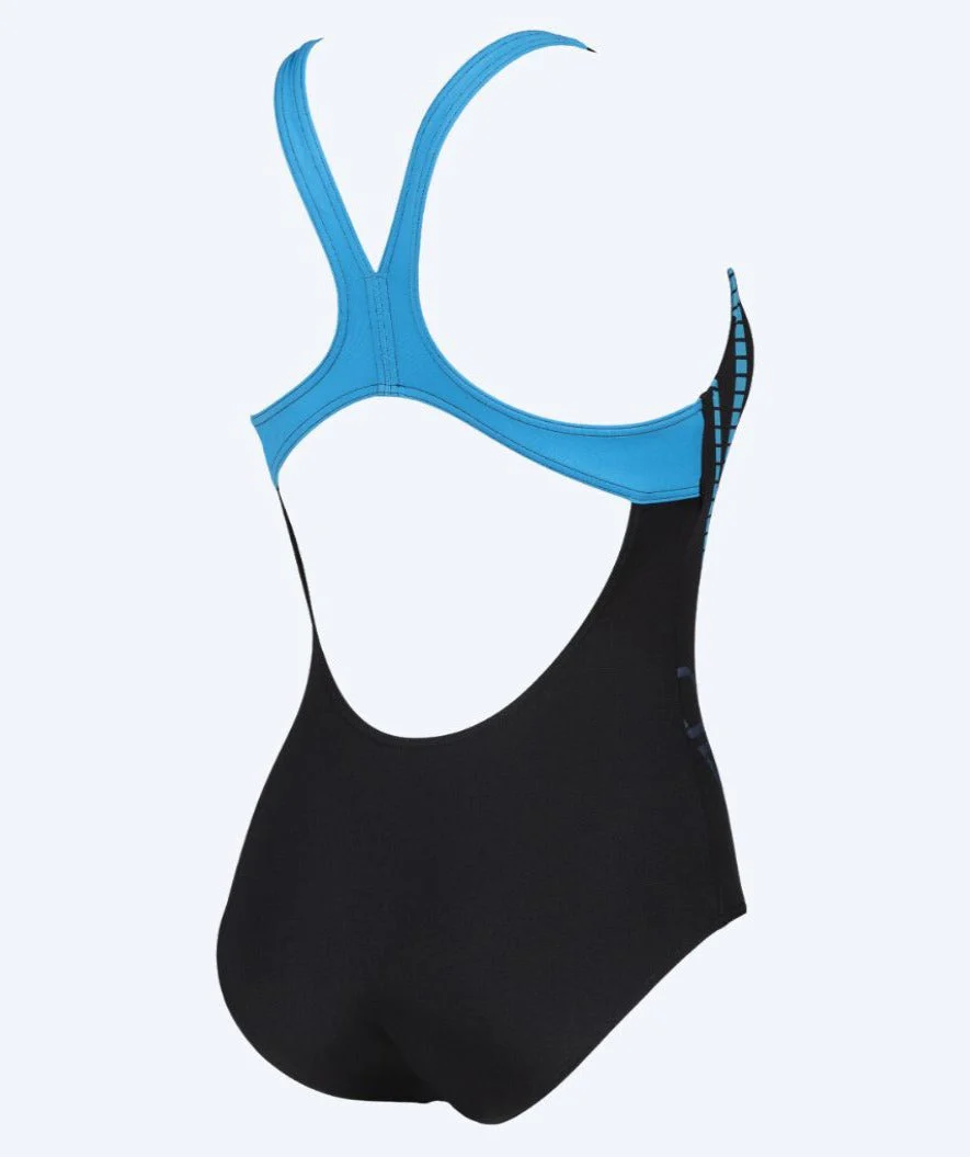 Arena Badeanzug für Damen - Shiner Pro - Schwarz/Hellblau - Image 5