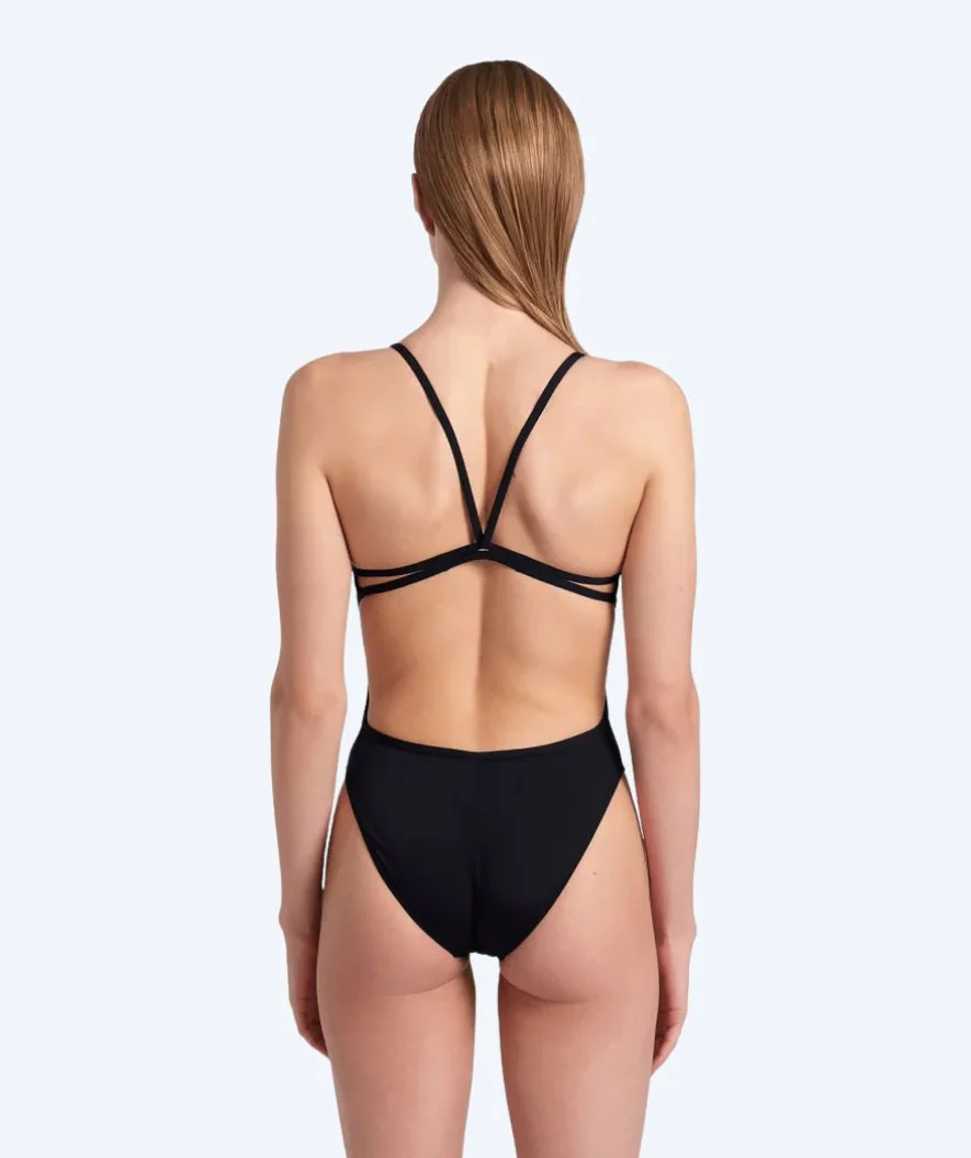Arena Badeanzug für Damen - Solid Lace Back - Schwarz - Image 2