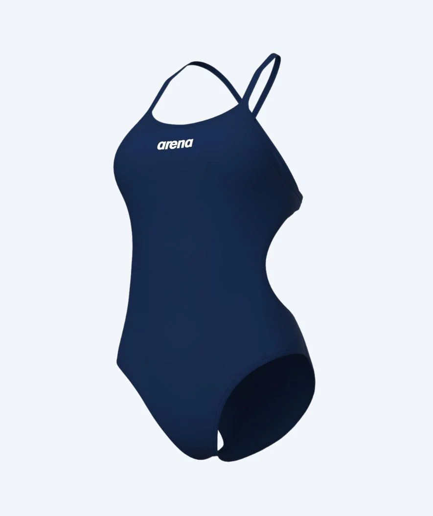 Arena Badeanzug für Damen - Solid Tie Back - Donkerblau - Image 6