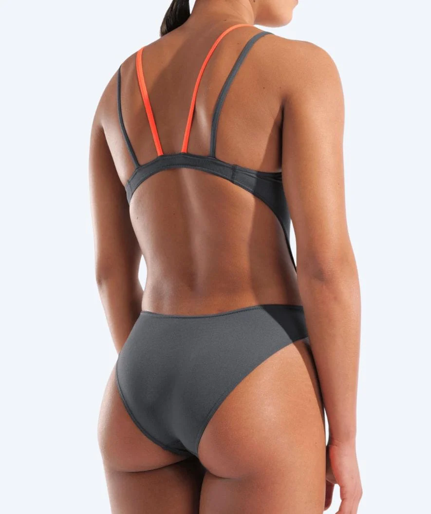 Arena Badeanzug für Damen - Tech Mehrfarbig Solid - Grau/Orange - Image 5