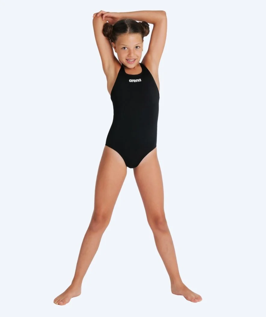Arena Badeanzug für Mädchen - Team Swim Pro Solid - Schwarz - Image 3