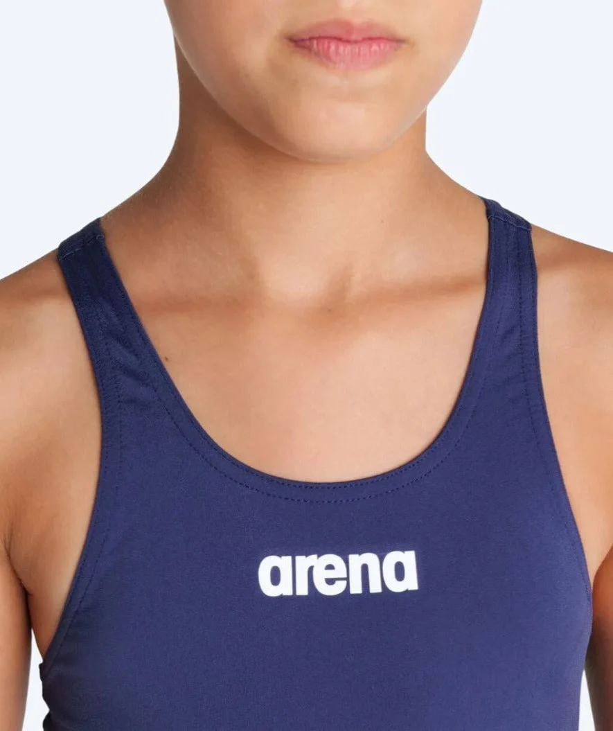 Arena Badeanzug für Mädchen - Team Swim Tech Solid - Donkerblau - Image 4