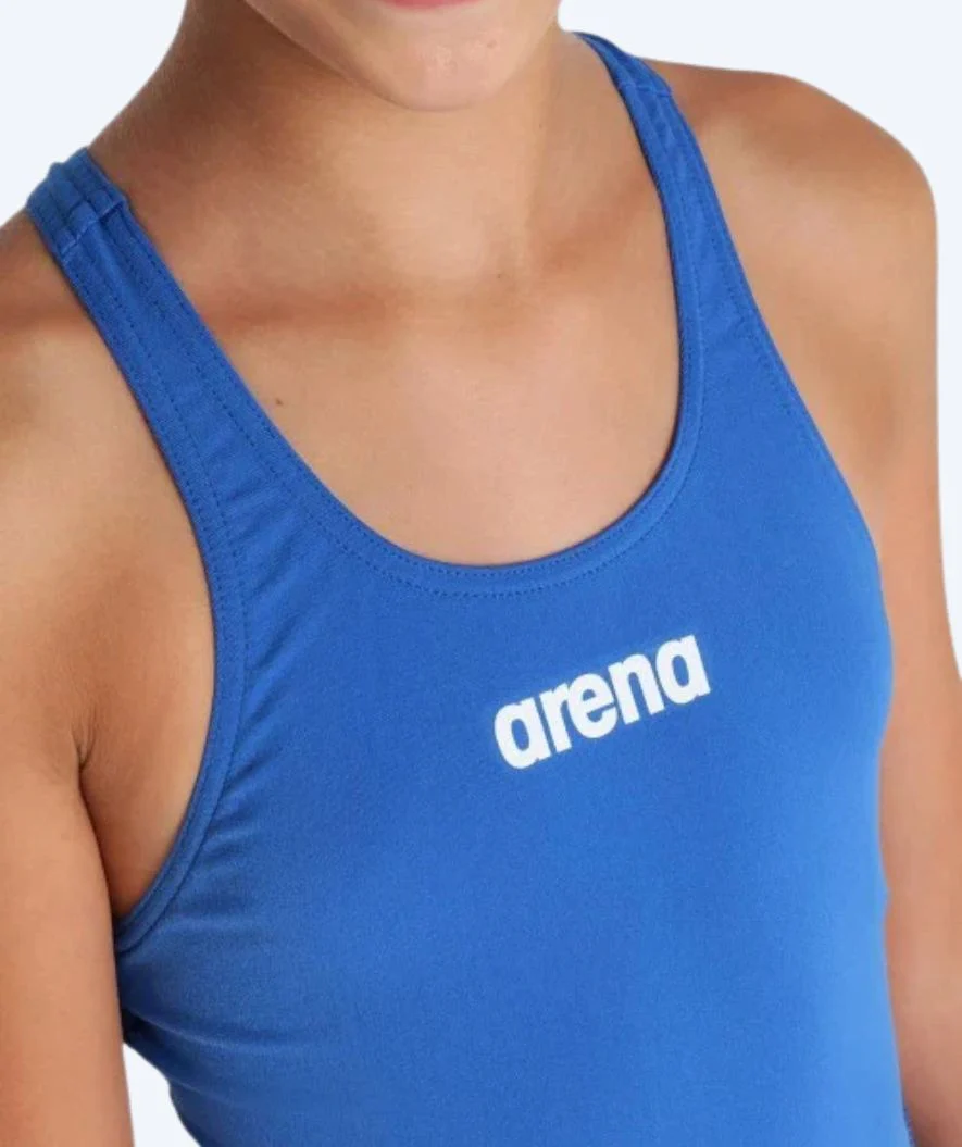 Arena Badeanzug für Mädchen - Team Swim Tech Solid - Blau - Image 4