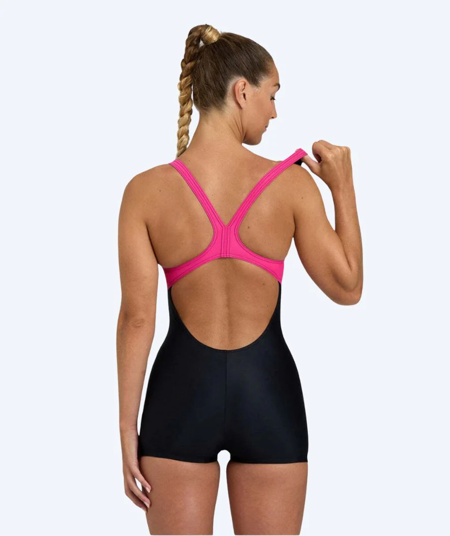 Arena Badeanzug mit Bein für Damen - Kaori - Schwarz/Rosa - Image 2