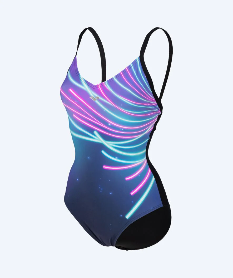 Arena Badeanzug mit Einlagen für Damen - Michela - Lila/Schwarz - Image 6