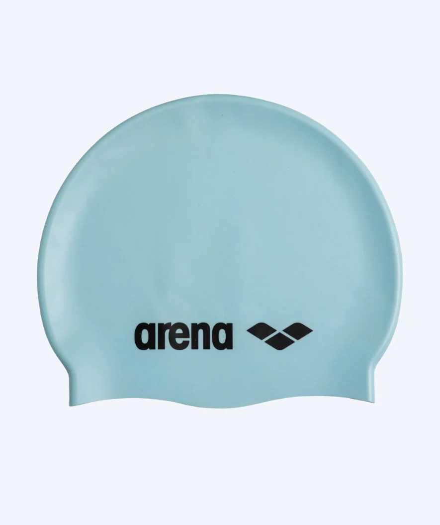 Arena Badekappe - Classic Silicone - Hellblau/Schwarz