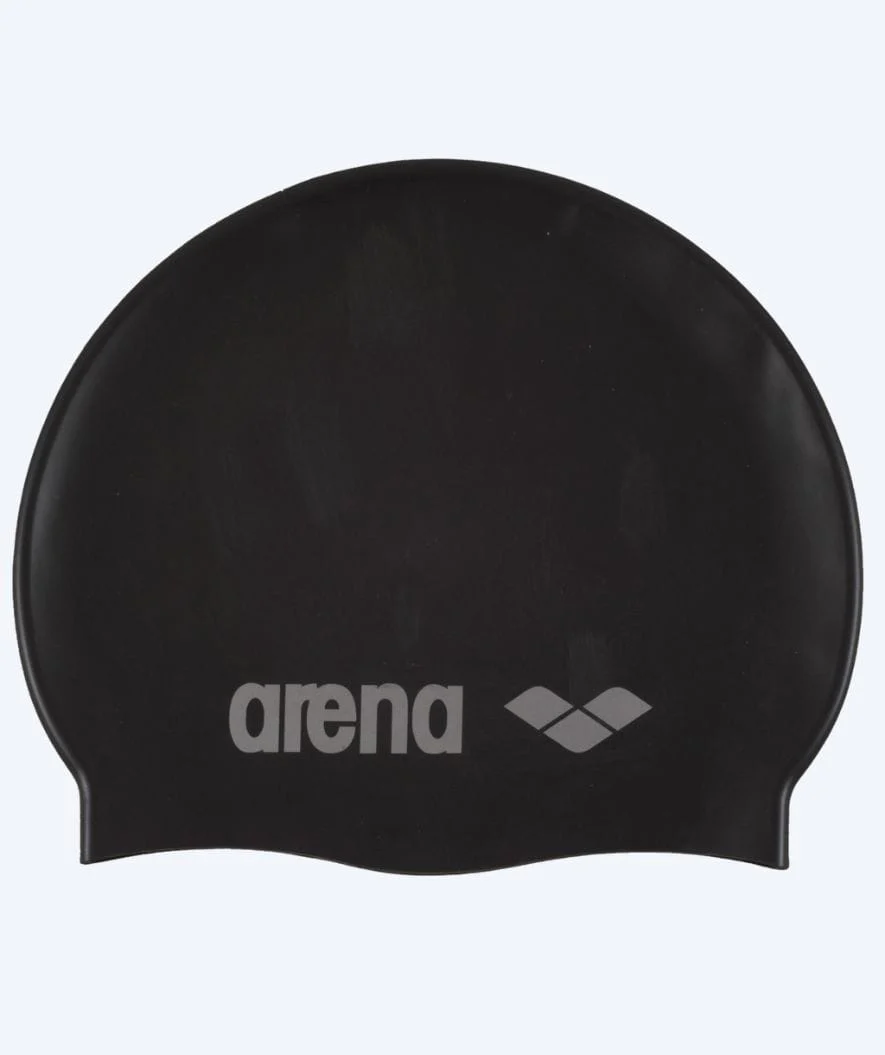 Arena Badekappe für Junioren (6-12) - Classic Silicone - Schwarz