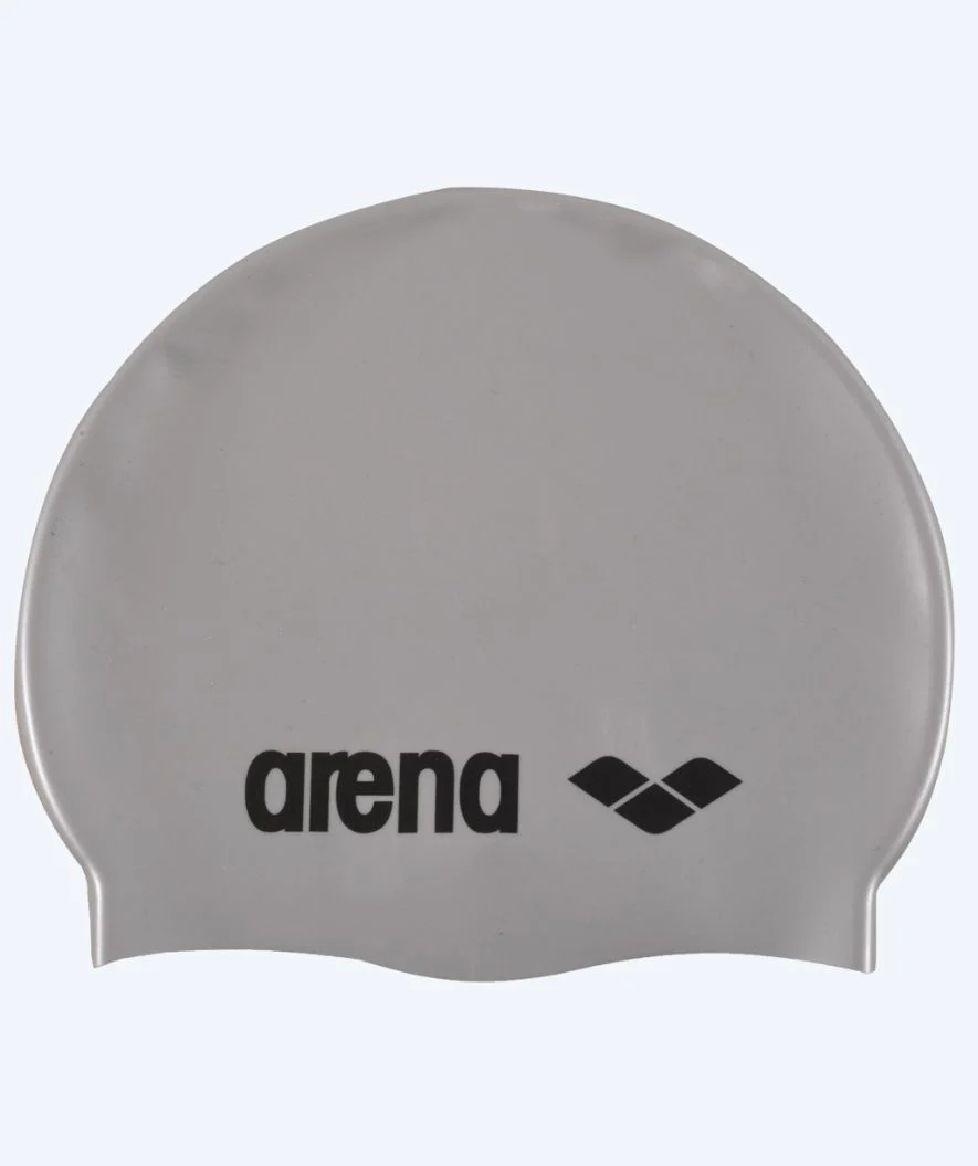 Arena Badekappe für Junioren (6-12) - Classic Silicone - Silber