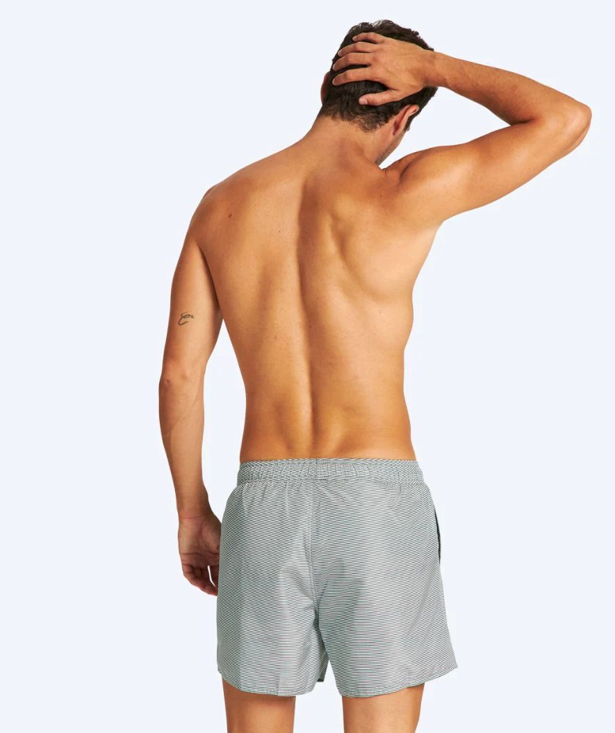 Arena Badeshorts für Herren - Fundamentals Allover - Weiß/Dunkelgrün - Image 2