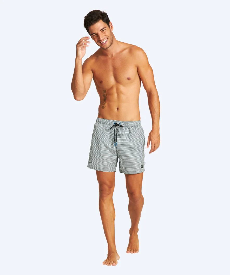 Arena Badeshorts für Herren - Fundamentals Allover - Weiß/Dunkelgrün - Image 3