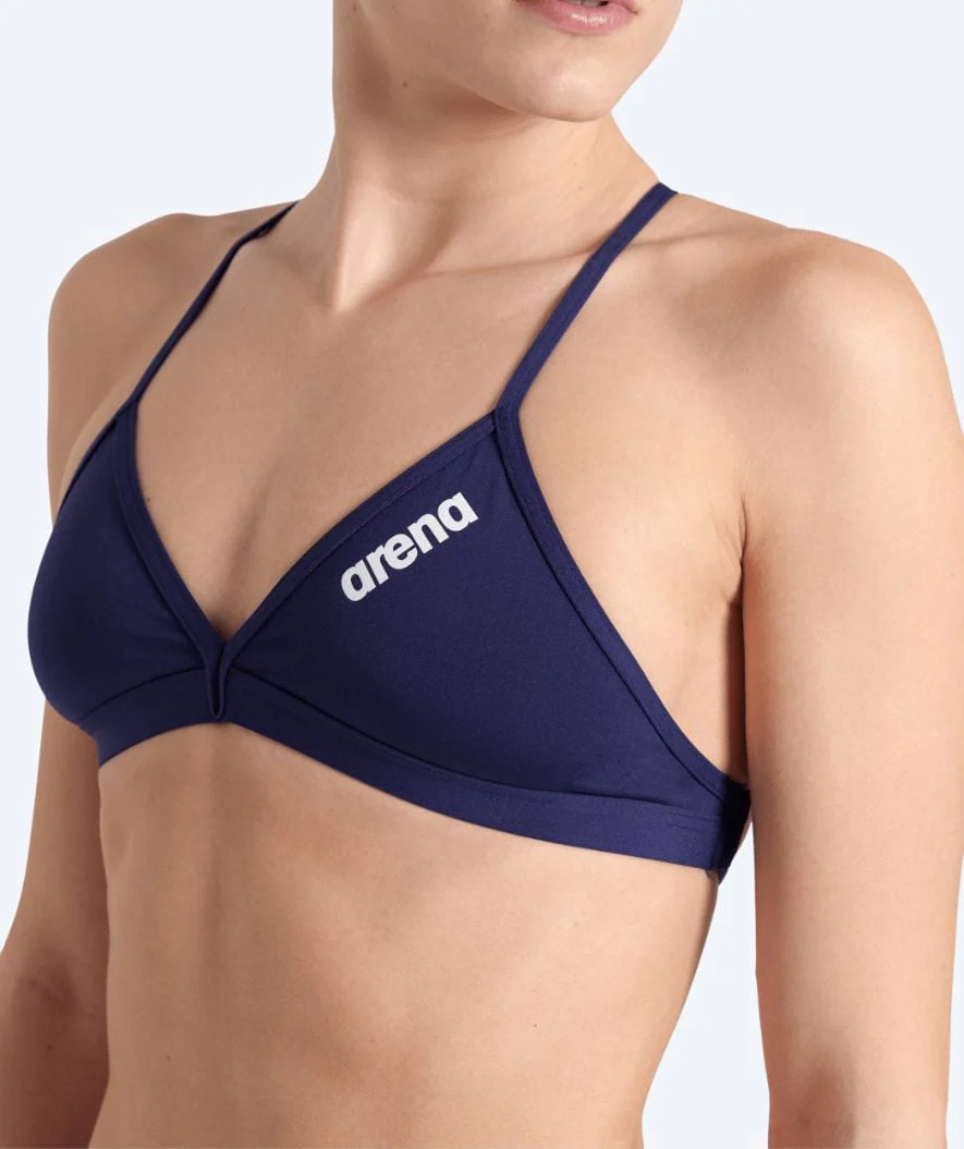 Arena Bikini Oberteil für Damen - Solid Tie Back - Donkerblau - Image 3