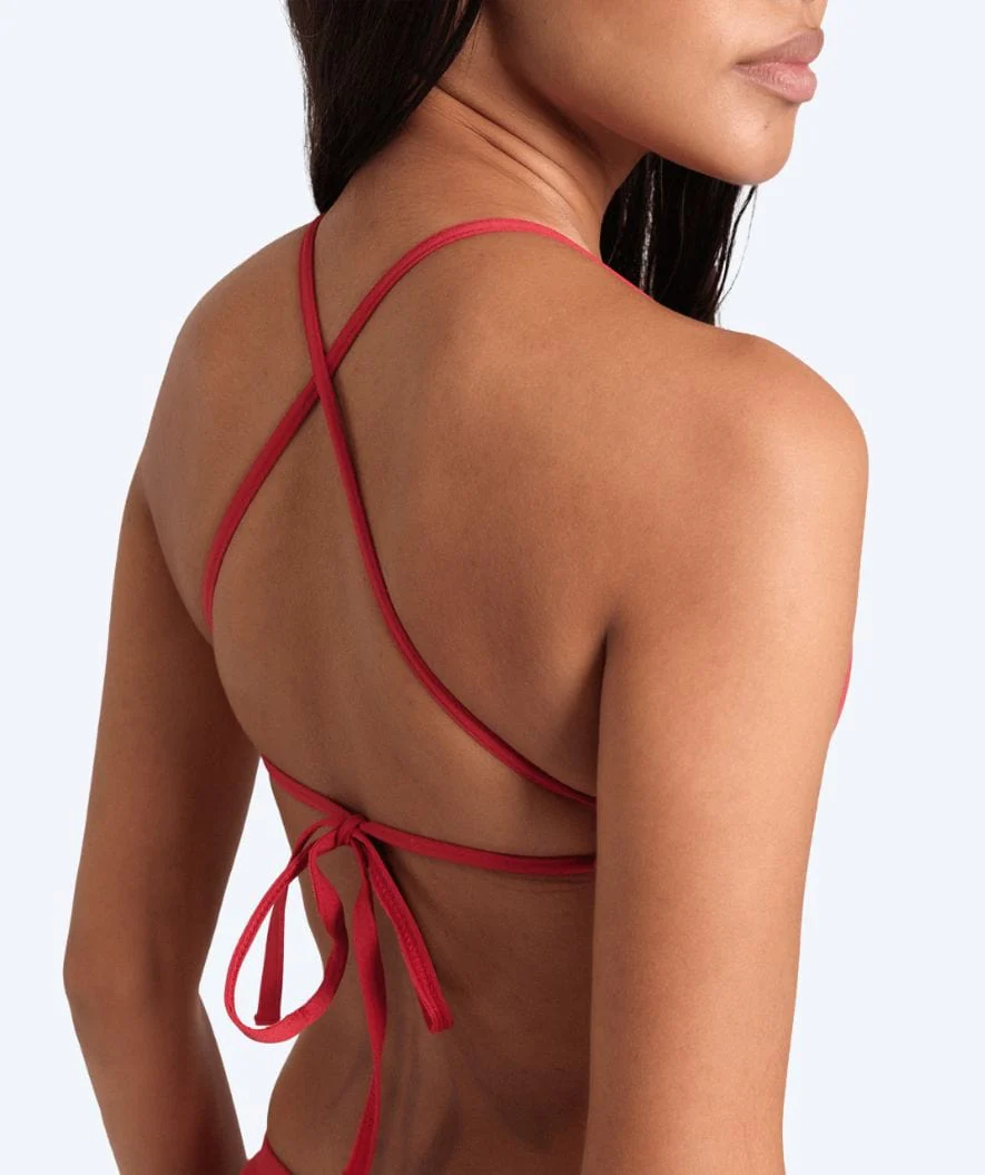 Arena Bikini Oberteil für Damen - Solid Tie Back - Rot - Image 2