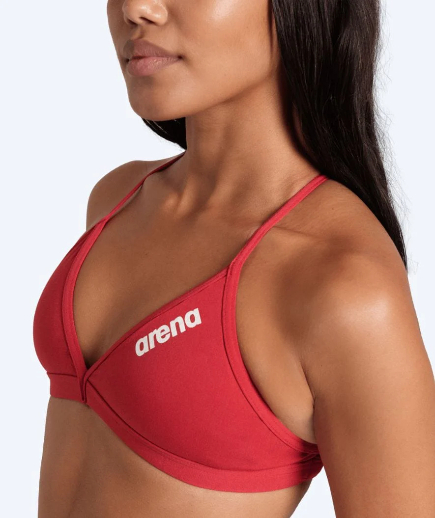 Arena Bikini Oberteil für Damen - Solid Tie Back - Rot - Image 3