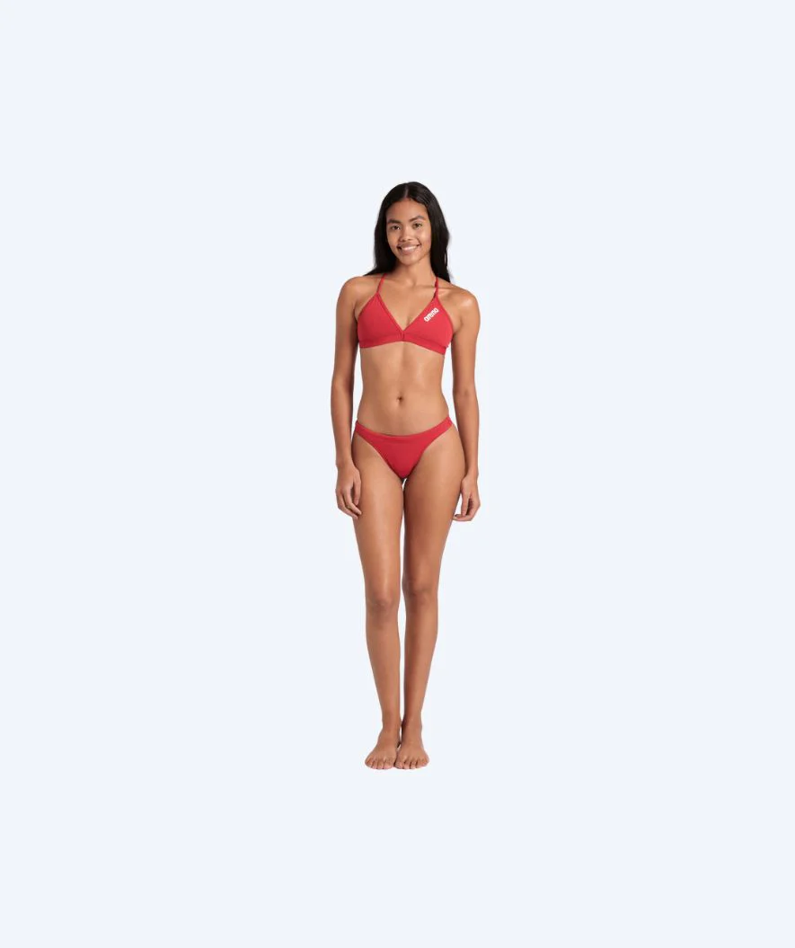 Arena Bikini Oberteil für Damen - Solid Tie Back - Rot - Image 5