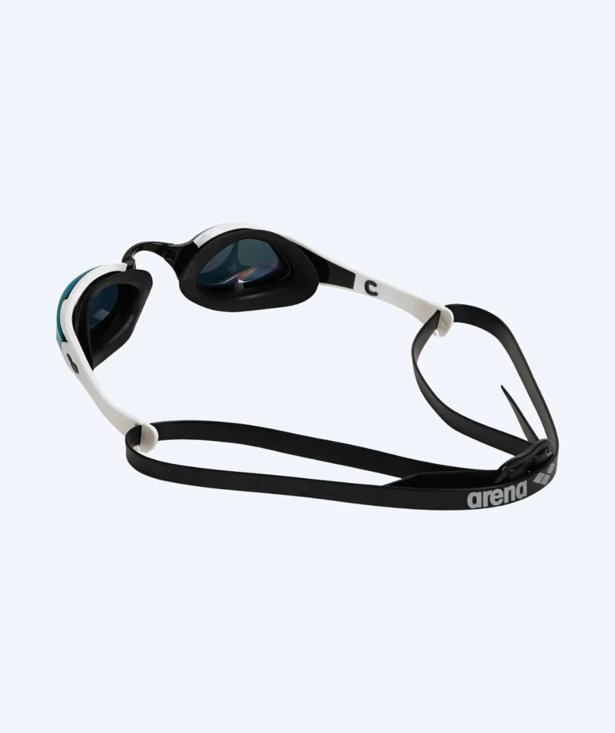 Arena Elite Schwimmbrillen - Cobra Edge SWIPE Mirror - Weiß/Gold - Image 2
