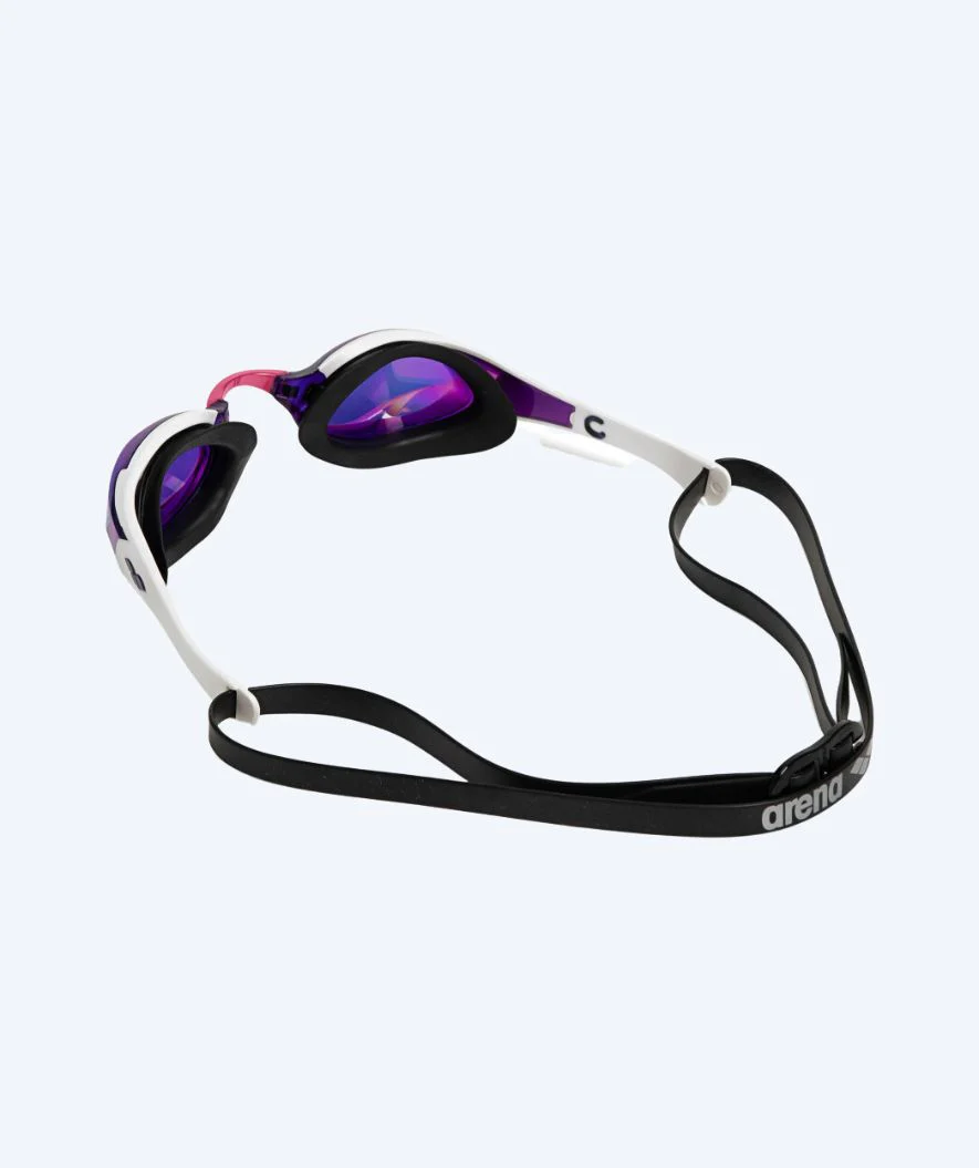Arena Elite Schwimmbrillen - Cobra Edge SWIPE Mirror - Weiß/Lila - Image 2