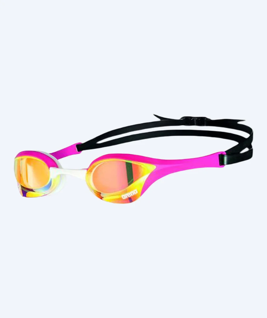 Arena Elite Schwimmbrillen - Cobra Ultra SWIPE Mirror - Hellrosa/Gold