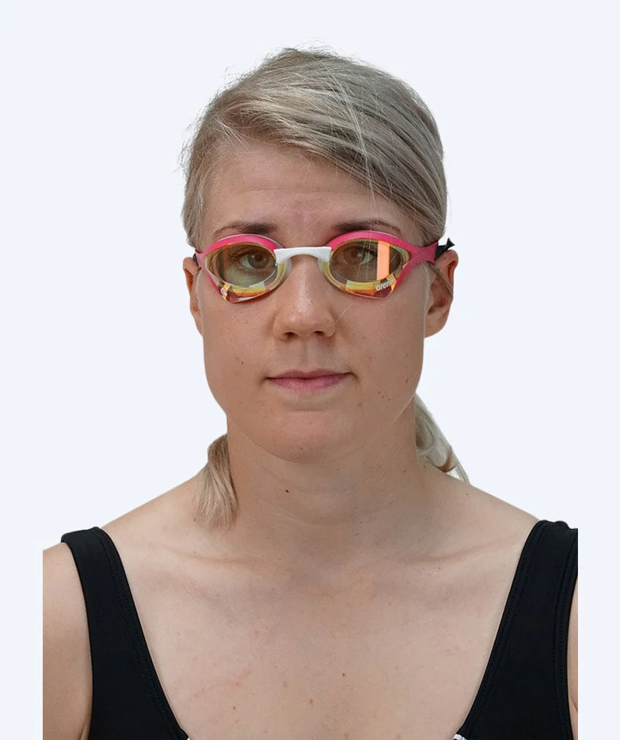 Arena Elite Schwimmbrillen - Cobra Ultra SWIPE Mirror - Hellrosa/Gold - Image 3