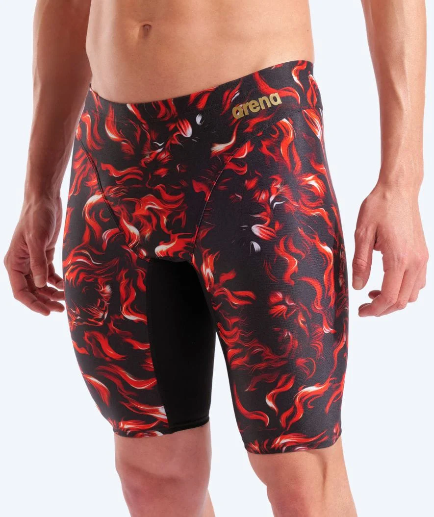 Arena lange Badehose für Herren - Graphic - Schwarz/Rot (Limited 2026) - Image 3
