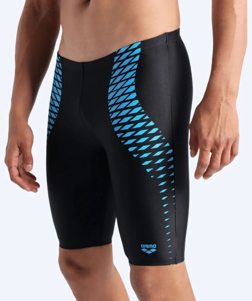 Arena lange Badehose für Herren - Openings - Schwarz/Hellblau - Image 3