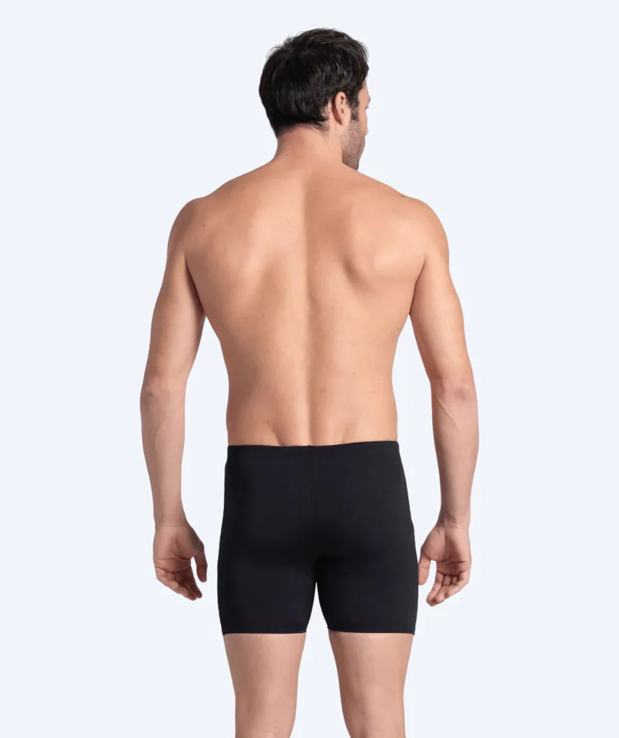 Arena lange Badehose für Herren - Straight Line - Schwarz/Gelb - Image 2