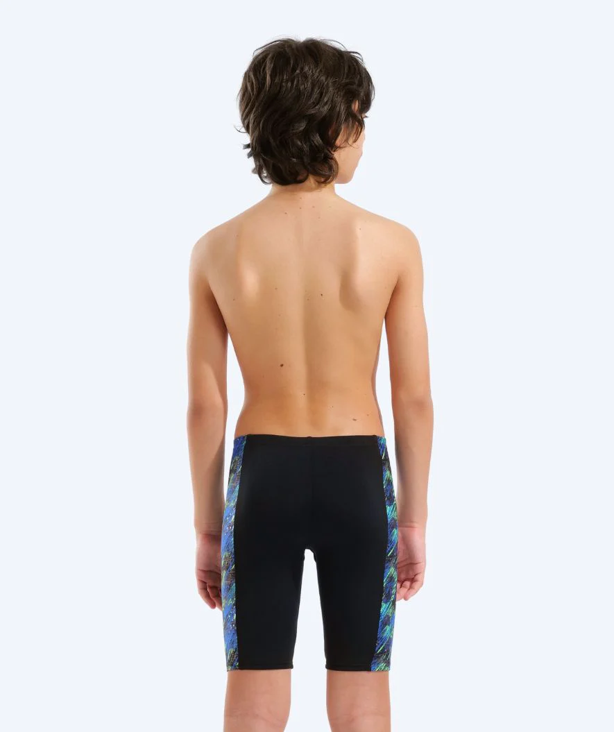 Arena lange Badehose für Jungen - Draft - Schwarz/Blau - Image 2
