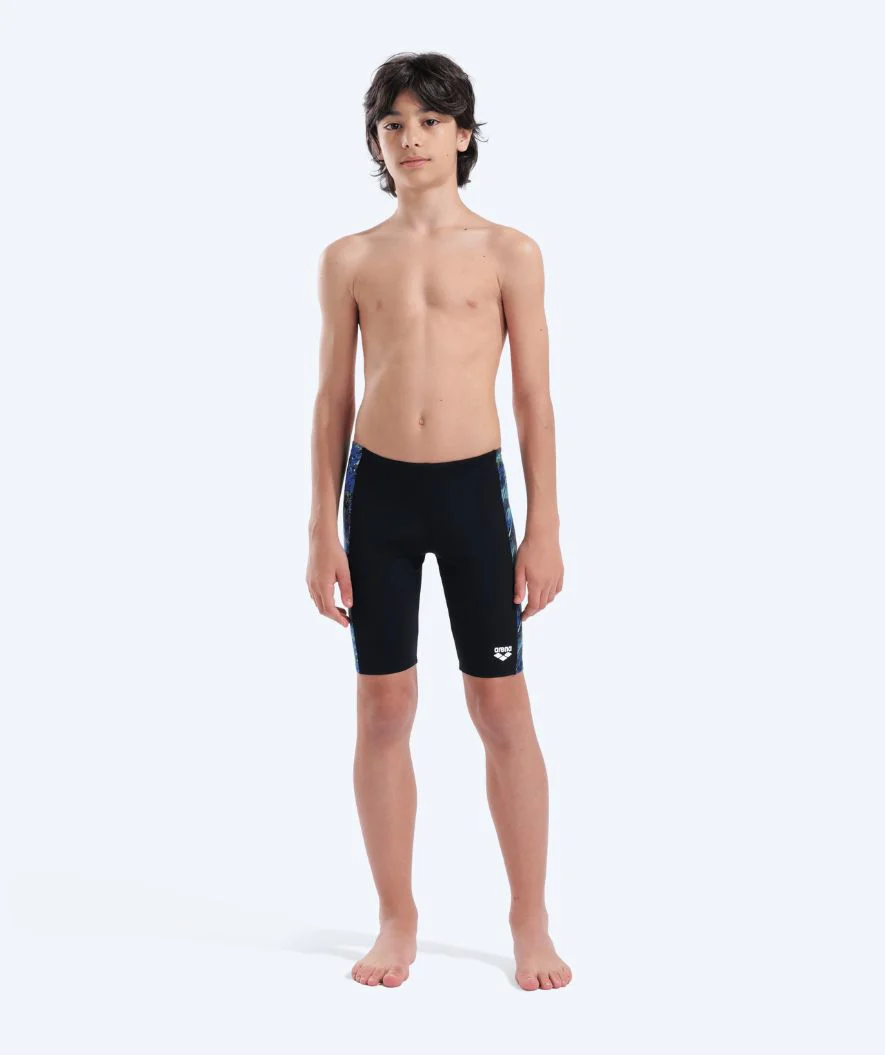 Arena lange Badehose für Jungen - Draft - Schwarz/Blau - Image 3