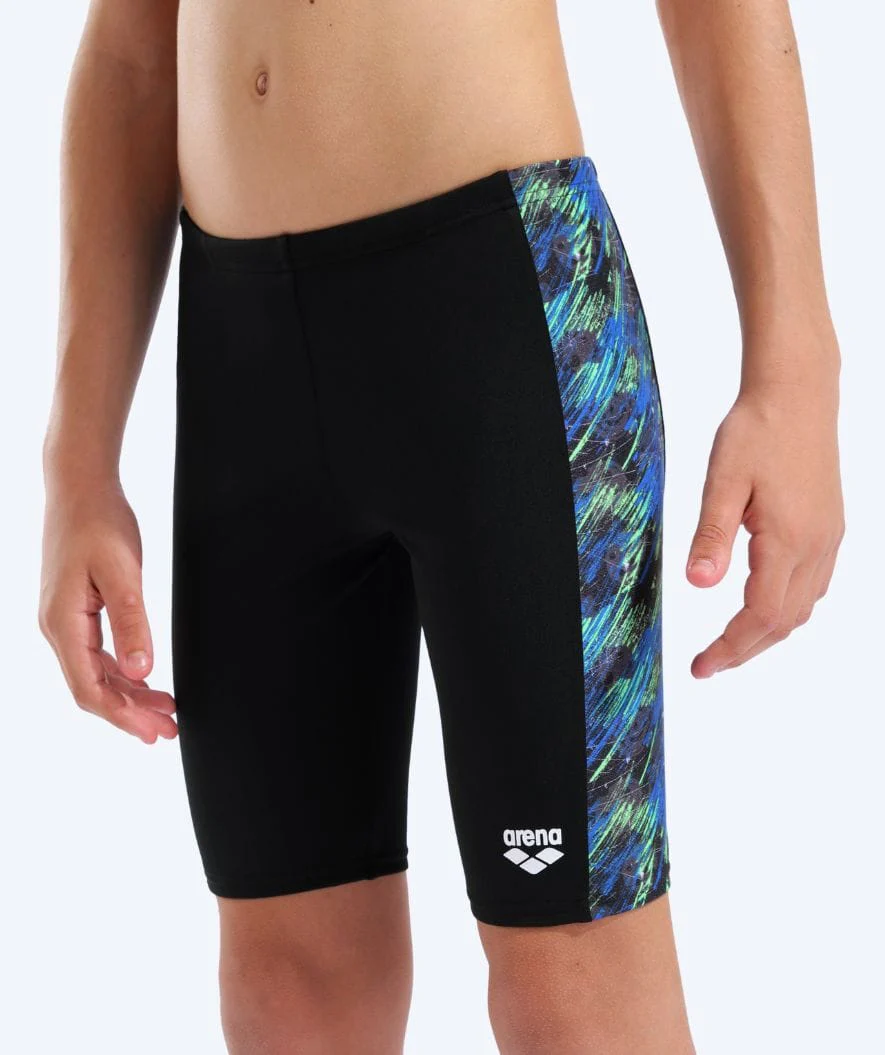 Arena lange Badehose für Jungen - Draft - Schwarz/Blau - Image 4