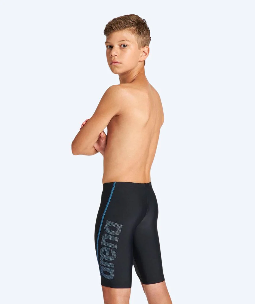 Arena lange Badehose für Jungen - Logo - Schwarz/Blau - Image 2