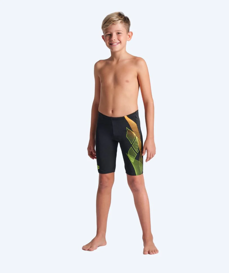 Arena lange Badehose für Jungen - Sea Water - Schwarz/Grün - Image 3
