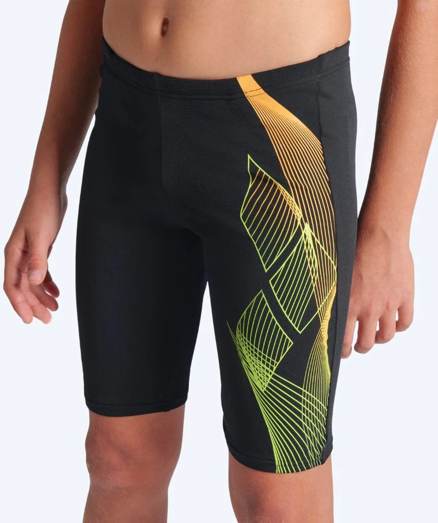 Arena lange Badehose für Jungen - Sea Water - Schwarz/Grün - Image 4