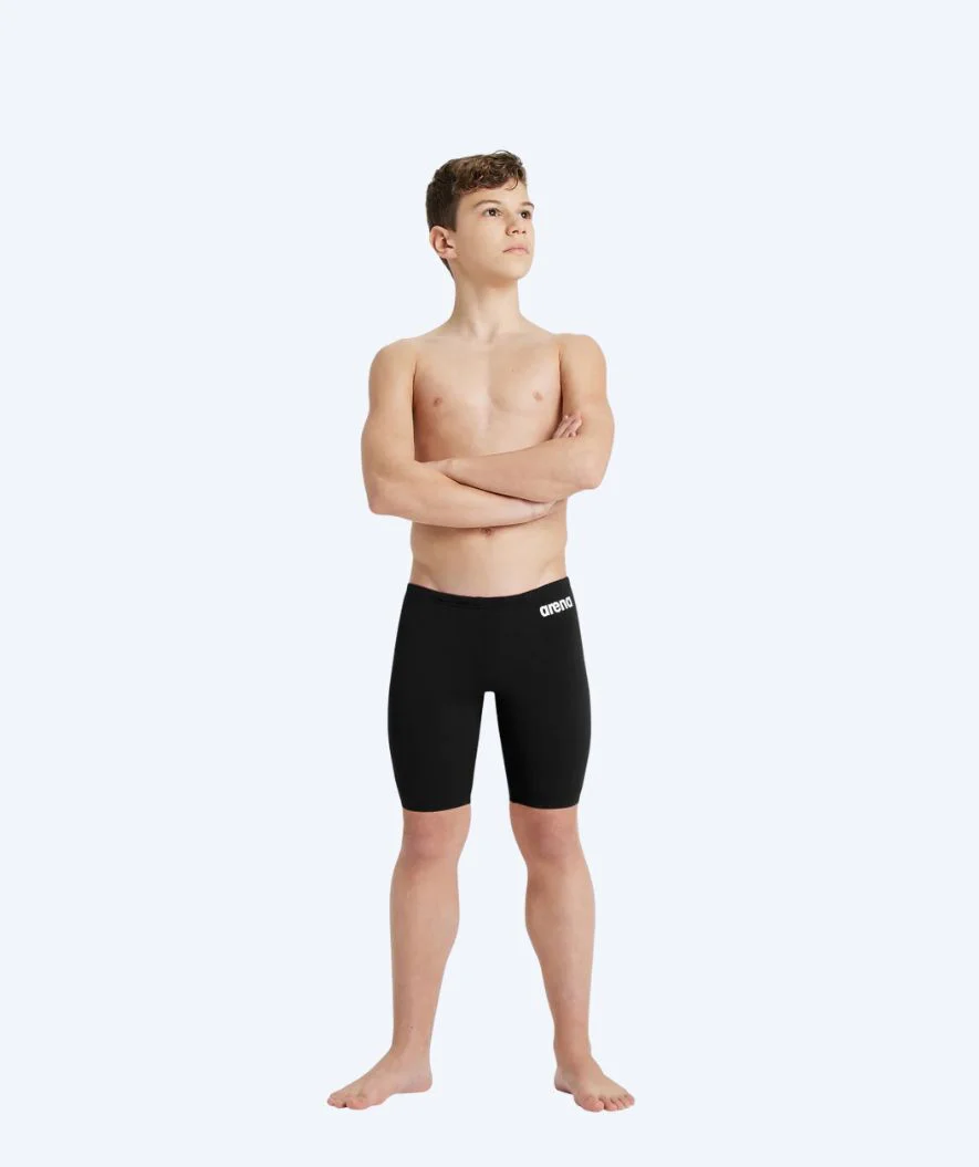 Arena lange Badehose für Jungen - Team Solid - Schwarz - Image 3