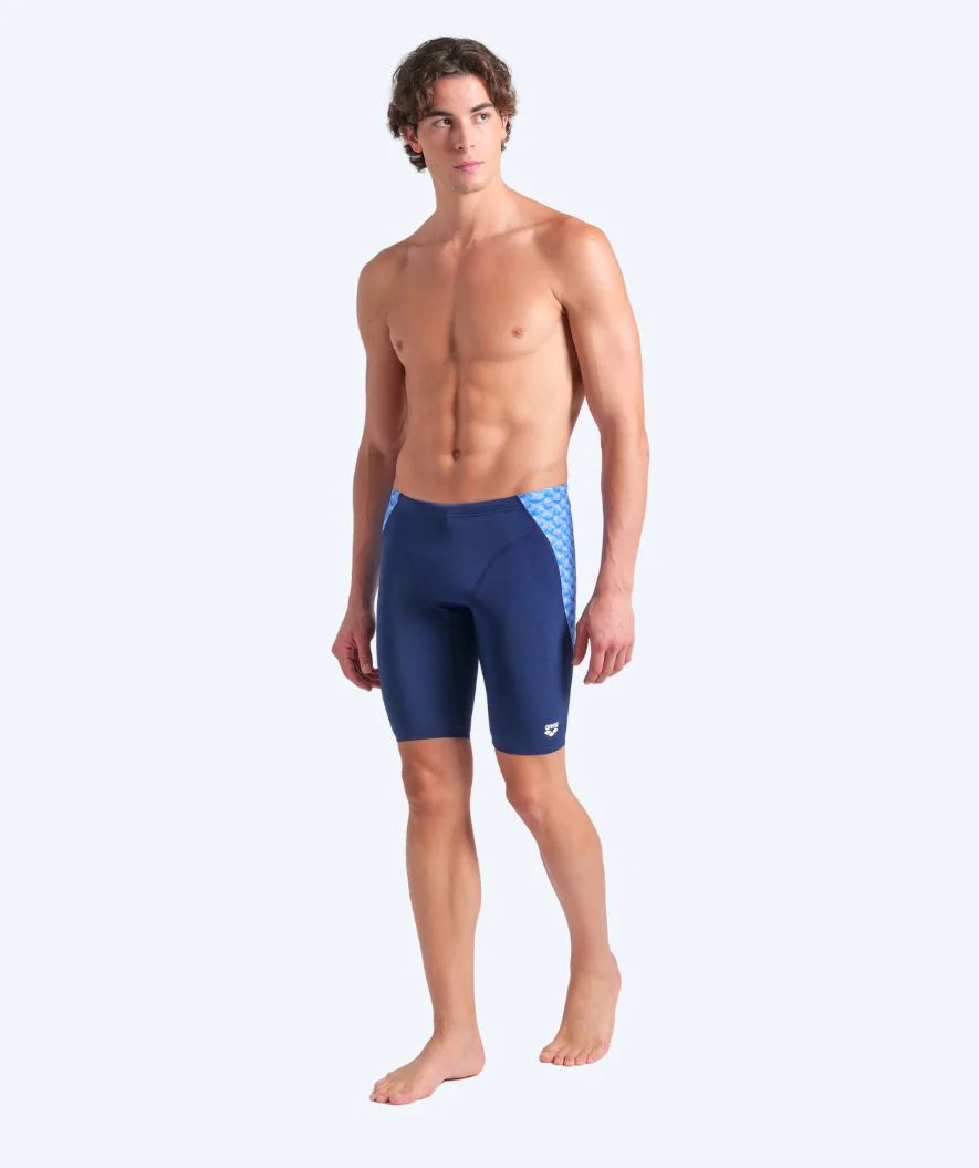 Arena lange Badehose für Herren - Monogram - Donkerblau/Blau - Image 3