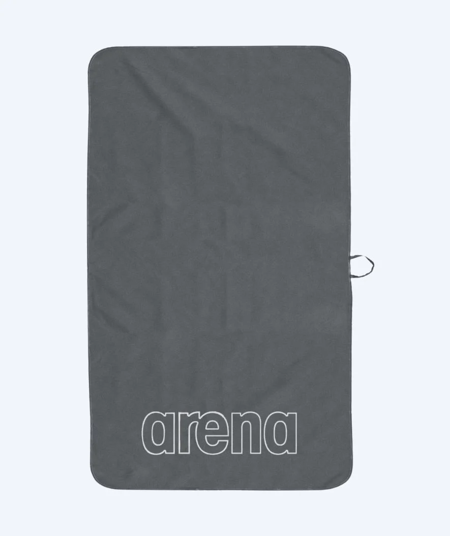 Arena Mikrofaser Badetuch - Smart Plus Pool - Grau/Weiß