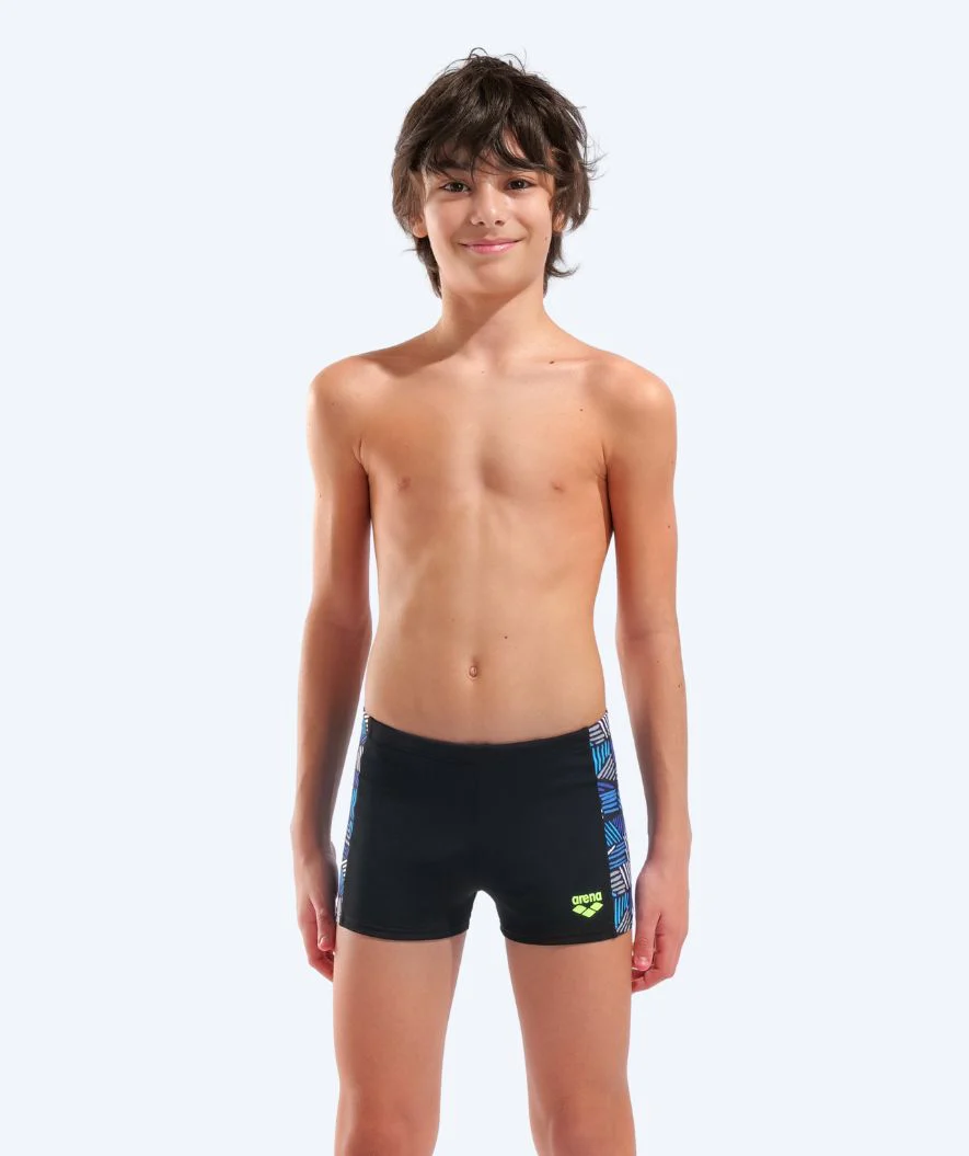 Arena Badehosen mit Bein für Jungen - Candies - Schwarz/Blau