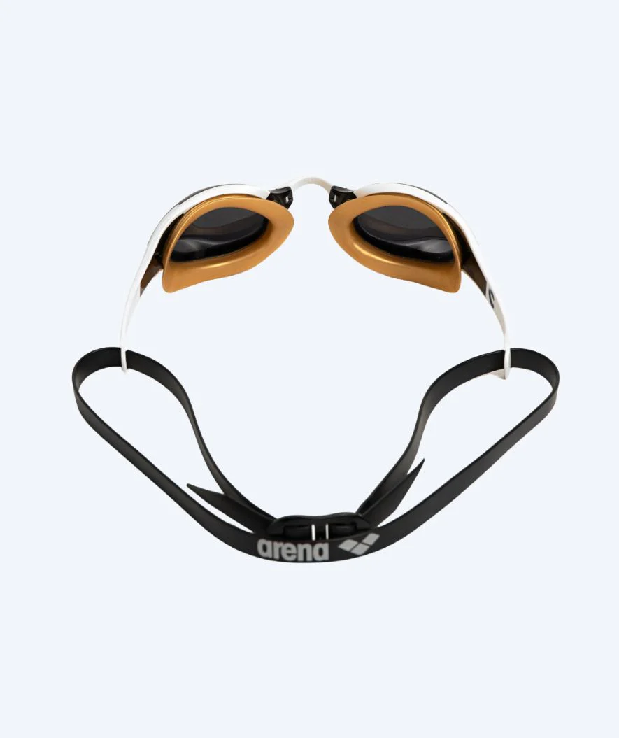 Arena Schwimmbrille - Cobra Edge SWIPE - Weiß/Gold (Smoke Scheiben) - Image 4