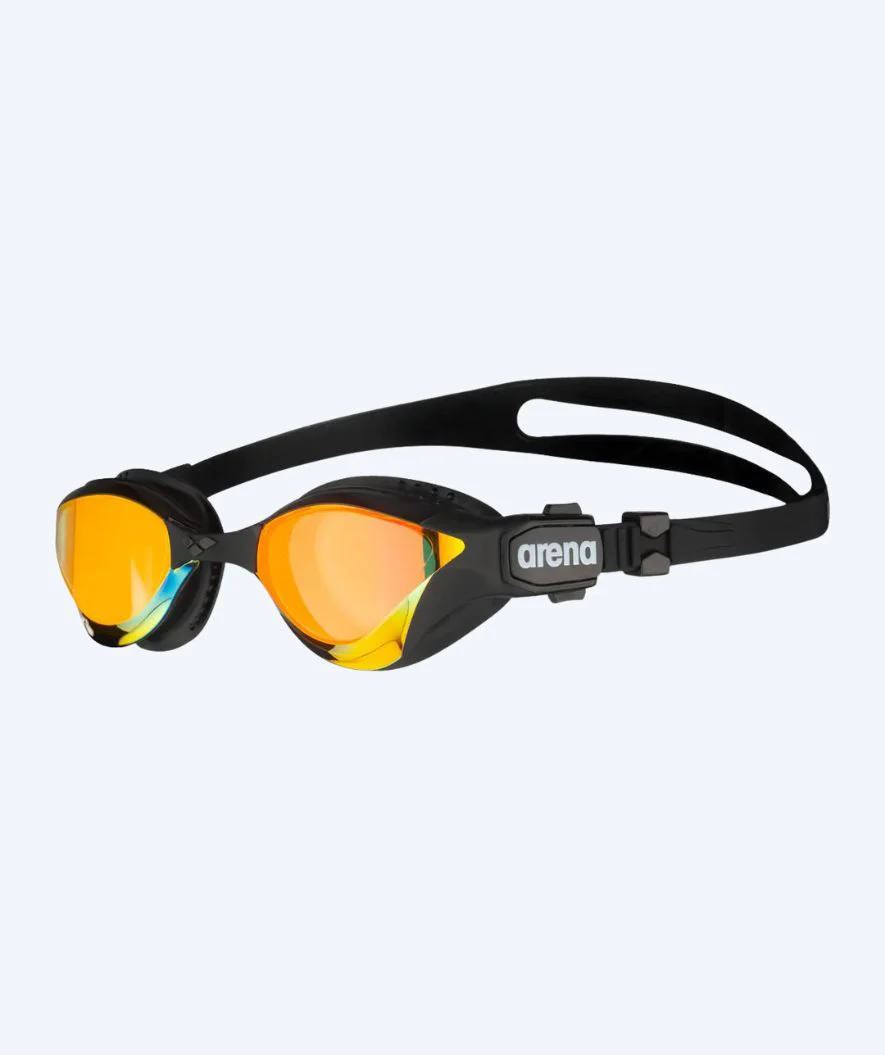 Arena Schwimmbrille - Cobra Tri SWIPE - Schwarz/Gelb (Mirror Scheiben)