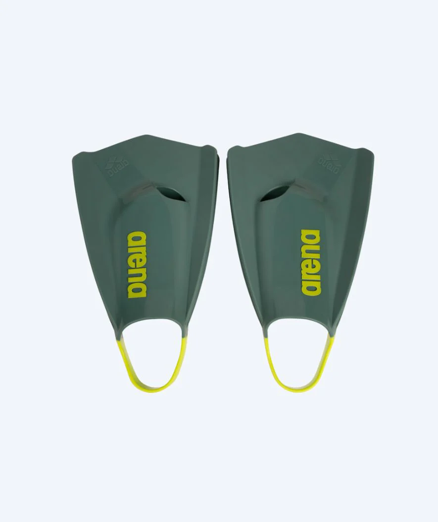 Arena Schwimmflossen - Powerfin Pro || - Dunkelgrün/Gelb (Limited 2026)
